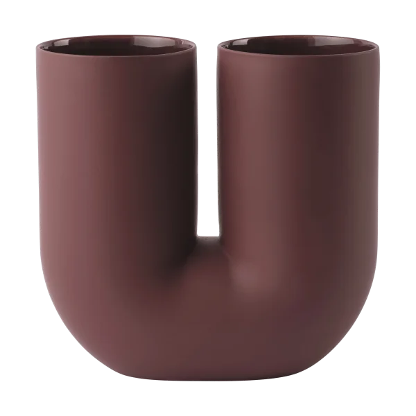 Muuto Vase Kink 26 cm Deep red