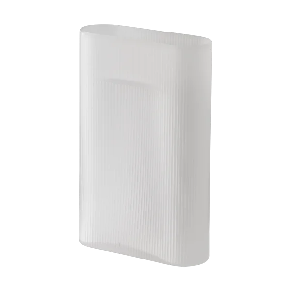 Muuto Vase Ridge vas verre gelé 35 cm White