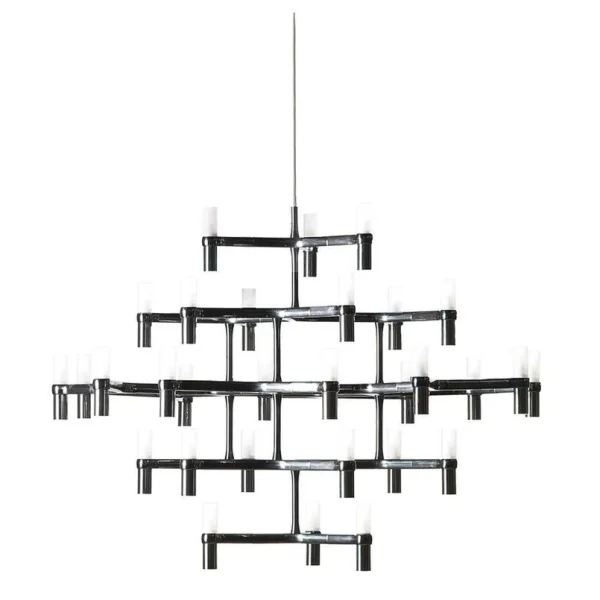 Nemo - Crown Major Suspension Black Plated  Lighting