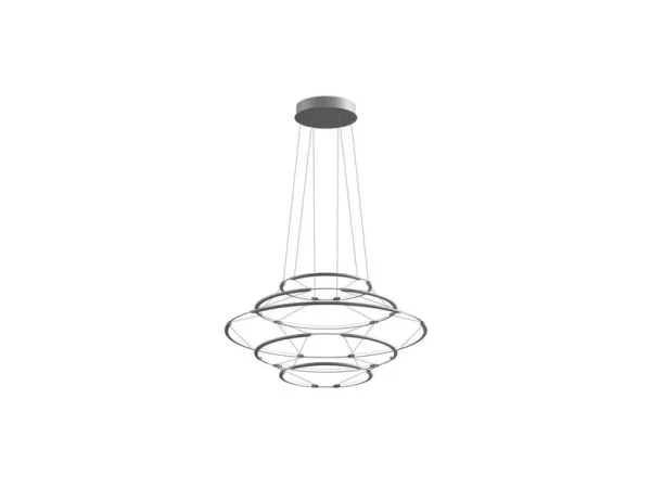 Nemo - Drop 5 Suspension Satin Silver  Lighting