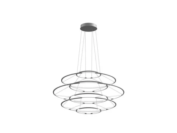 Nemo - Drop 7 Suspension Satin Silver  Lighting
