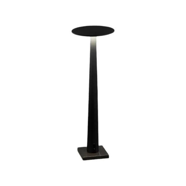 Nemo - Lampe à poser LED rechargeable Portofino, noire, marbre