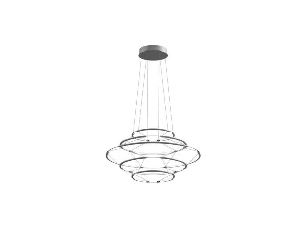 Nemo Lighting - Drop 5 Suspension Satin Silver