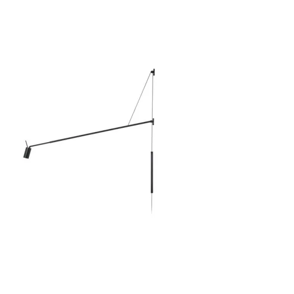Nemo - Swan Adjustable Applique Murale Matt Black  Lighting