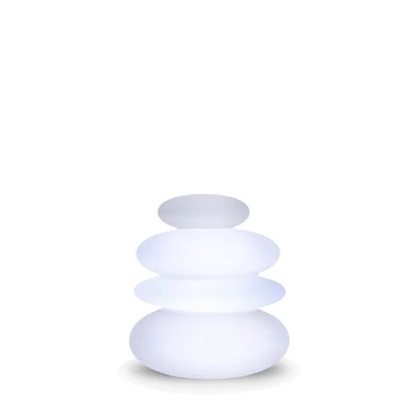New Garden Balans - lampadaire rechargeable - RGB+W - 36 x 59 x 65 cm - 1W LED dimmable inclus - IP54 - blanc