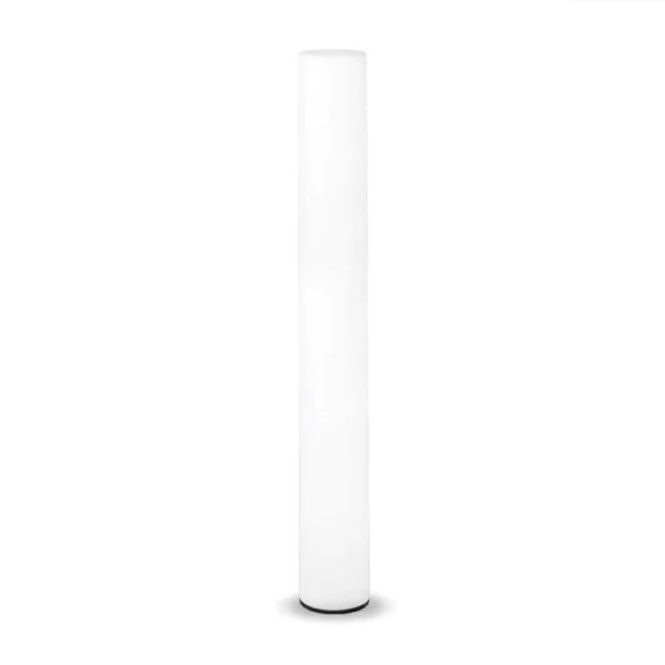 New Garden Fity 160 - lampadaire rechargeable avec panneau solaire - Ø 19 x 160 cm - 17W LED dimmable inclus - IP54 - blanc