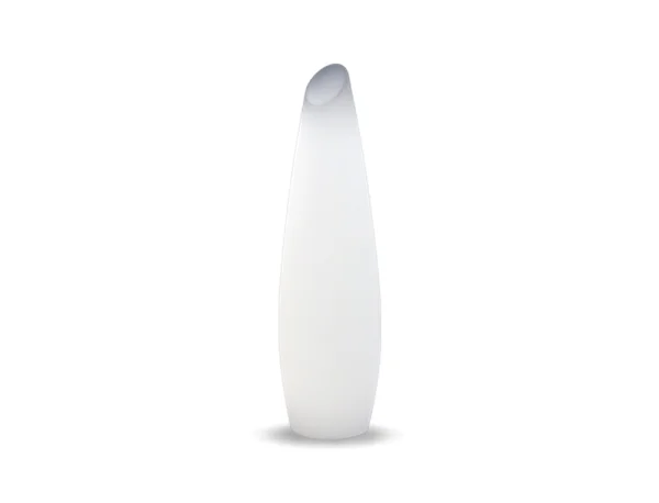 New Garden Fredo 140 - lampadaire d'extérieur rechargeable avec télécommande - Ø 38 x 29,5 x 139 cm - 1,3W RGB LED inclus - IP54 - blanc