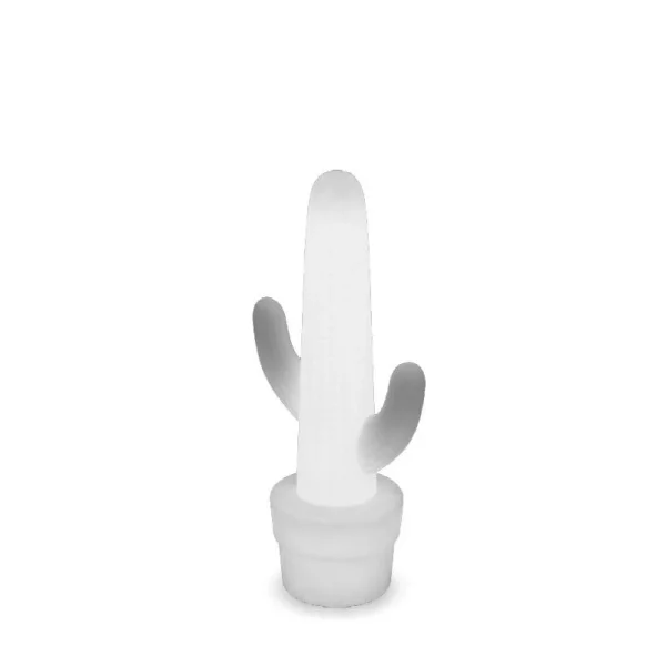 New Garden Kaktus - lampadaire d'extérieur - 44 x 31 x 100 cm - IP65 - blanc - couleur de lumière blanc froid