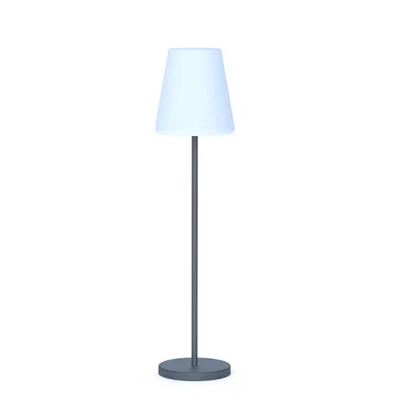 New Garden Lola slim 120 - lampadaire rechargeable avec panneau solaire - RGB+W - Ø 26 x 119 cm - 4,6W LED dimmable inclus - IP65 - anthracite