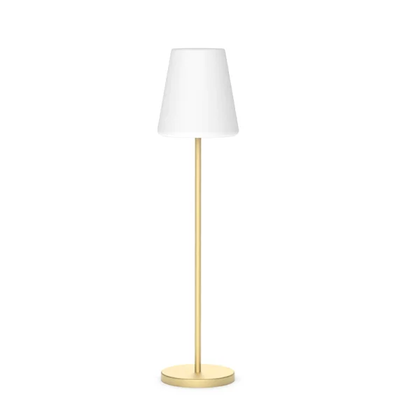 New Garden Lola slim 120 - lampadaire rechargeable avec panneau solaire - RGB+W - Ø 26 x 119 cm - 4,6W LED dimmable inclus - IP65 - laiton