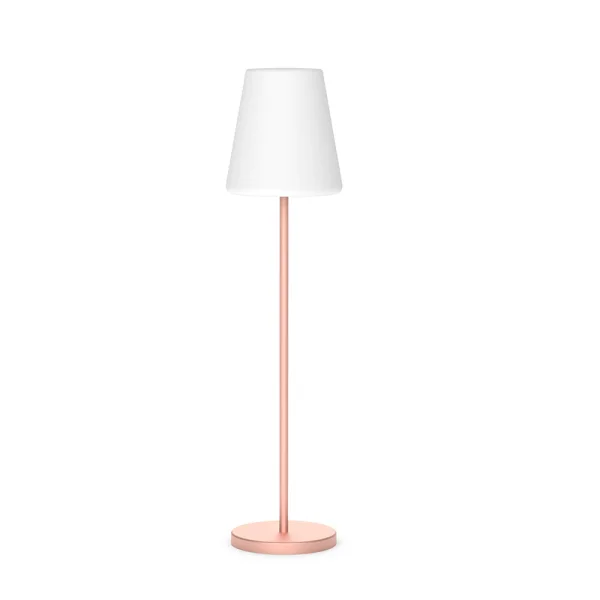 New Garden Lola slim 120 - lampadaire rechargeable avec panneau solaire - RGB+W - Ø 26 x 119 cm - 4,6W LED dimmable inclus - IP65 - or rose