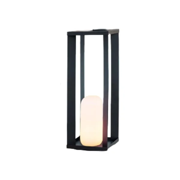 New Garden Siroco 50 - lampadaire et lampe de table portable - 18 x 18 x 50 cm - 2W LED dimmable inclus - IP54 - noir