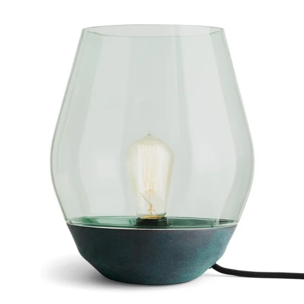 New Works - Lampe de table Bowl, cuivre/gris fumé, hauteur 30 cm