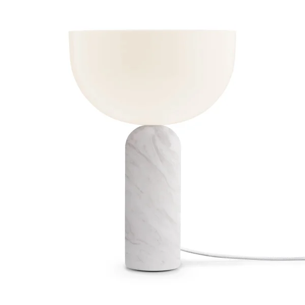 New Works Lampe de table Kizu small White marble