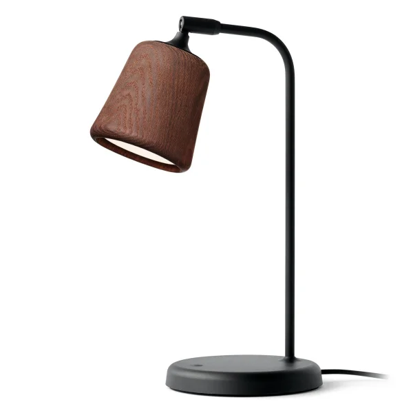 New Works Lampe de table Material Smoked oak