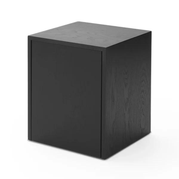 New Works - Mass Table D'appoint w/Tiroir Noir Stained Chêne