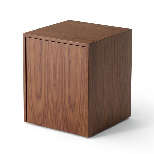 New Works - Mass Table D'appoint w/Tiroir Walnut