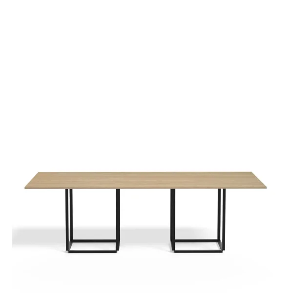 New Works Table à manger rectangulaire Florence natural oak, structure noire