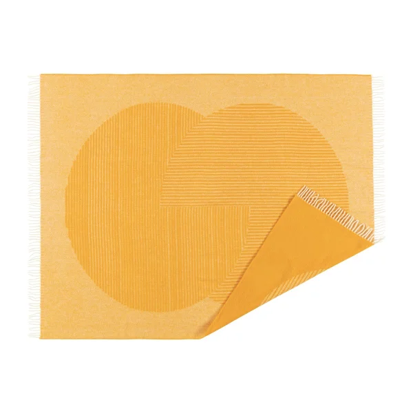 NJRD Plaid en laine Circles 130x185 cm Jaune