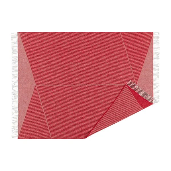 NJRD Plaid en laine Rectangles seasonal edition 130x185 cm Rouge