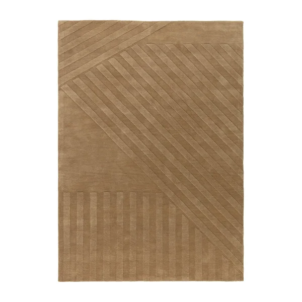 NJRD Tapis en laine Levels stripes beige 170x240 cm