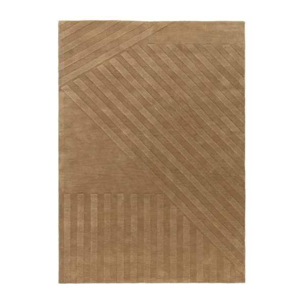 NJRD Tapis en laine Levels stripes beige Stripes beige, 170x240 cm
