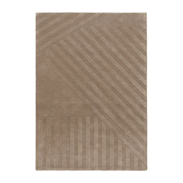 NJRD Tapis en laine Levels stripes gris 200x300 cm