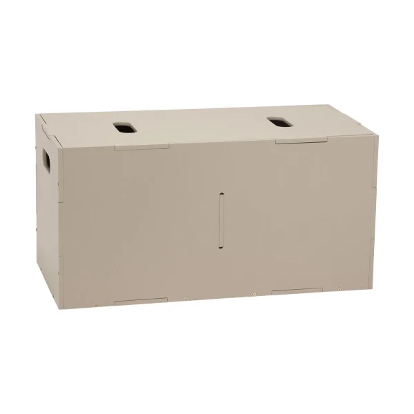 Nofred Boîte de rangement Cube Long Beige