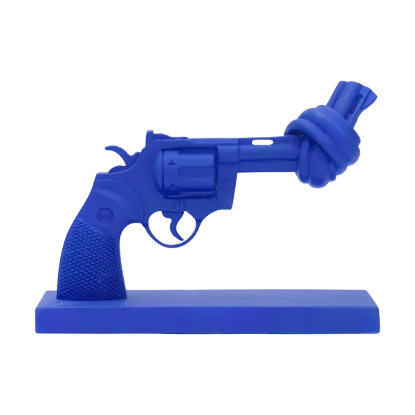 Non Violence Cobolt blue 19 cm Bleu