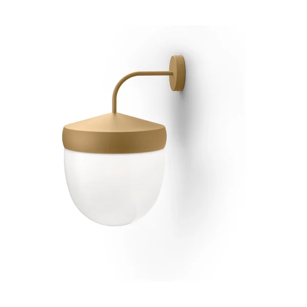 Noon Lampe murale Pan 30 cm verre givré Beige