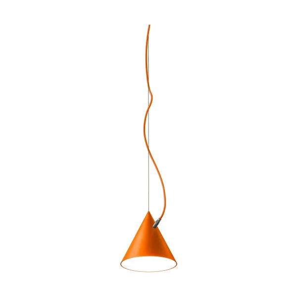 Noon Suspension Castor 20 cm Orange-orange-argent