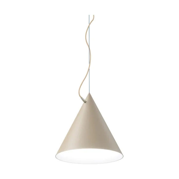 Noon Suspension Castor 40 cm Beige-lumière beige-argent