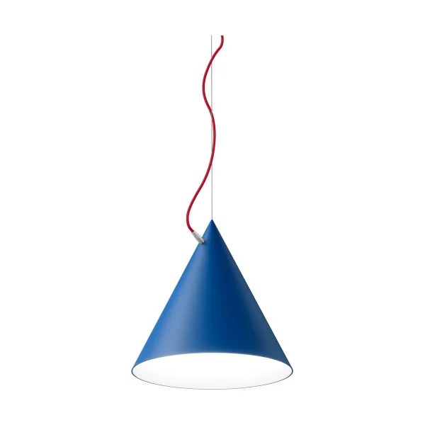 Noon Suspension Castor 40 cm Bleu clair-rouge-argent