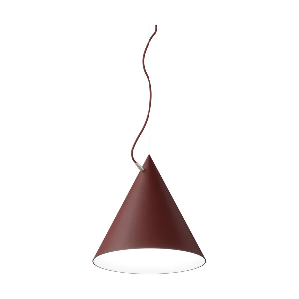 Noon Suspension Castor 40 cm Bordeaux rouge-rouge foncé-laiton