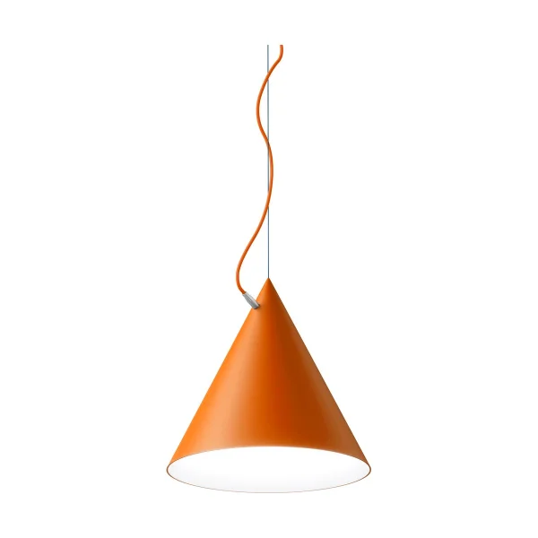 Noon Suspension Castor 40 cm Orange-orange-argent