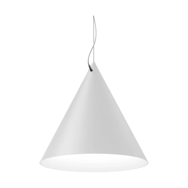 Noon Suspension Castor 60 cm Blanc-blanc-argent