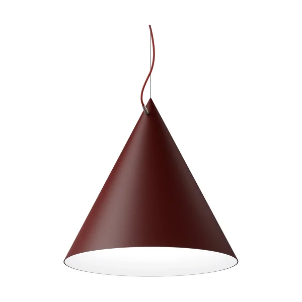 Noon Suspension Castor 60 cm Bordeaux rouge-rouge foncé-laiton