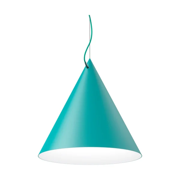 Noon Suspension Castor 60 cm Turquoise-turquoise-argent