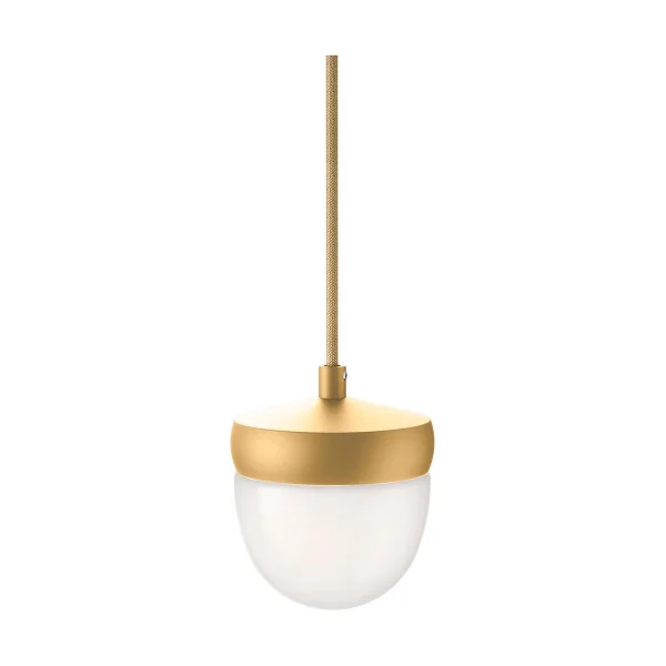 Noon Suspension Pan verre givré 10 cm Beige-lumière beige