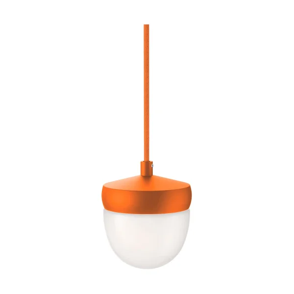 Noon Suspension Pan verre givré 10 cm Orange-orange