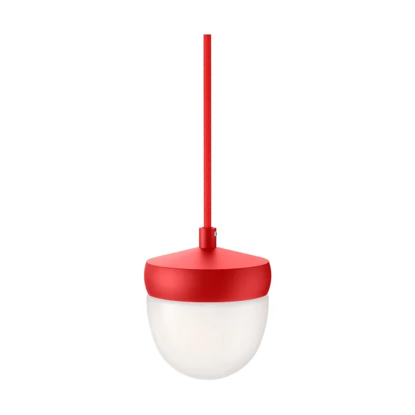 Noon Suspension Pan verre givré 10 cm Rouge-rouge