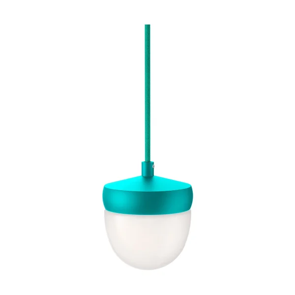 Noon Suspension Pan verre givré 10 cm Turquoise-turquoise