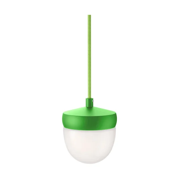 Noon Suspension Pan verre givré 10 cm Vert clair-vert clair