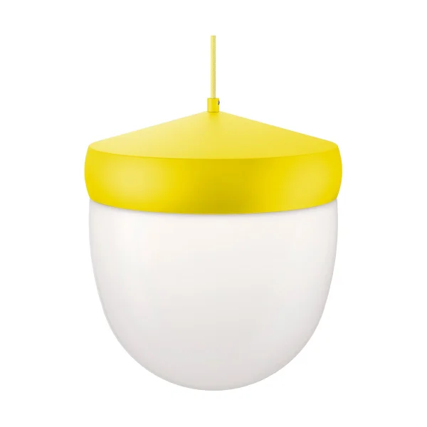 Noon Suspension Pan verre givré 30 cm Jaune-jaune clair