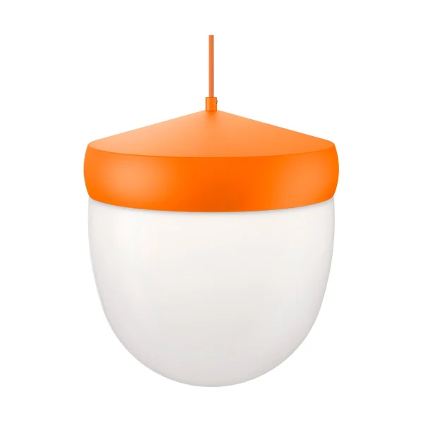 Noon Suspension Pan verre givré 30 cm Orange-orange