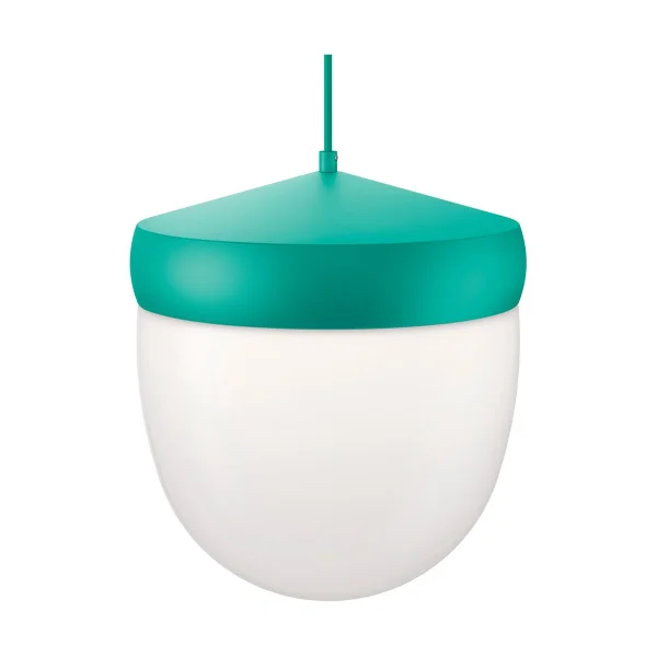 Noon Suspension Pan verre givré 30 cm Turquoise-turquoise