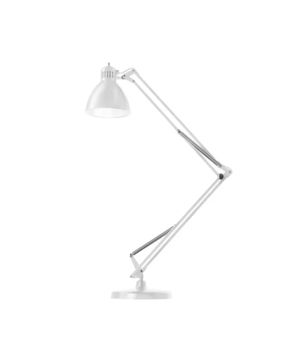 Nordic Living - Archi T2 Lampe de Table avec Base Blanc Mat