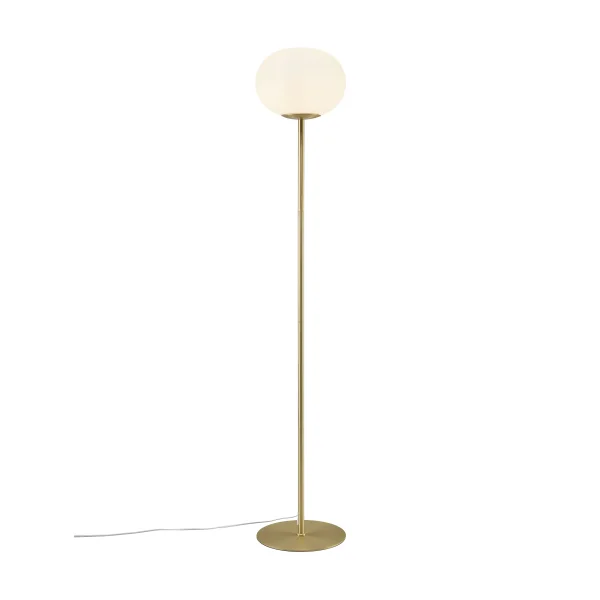 Nordlux Alton - lampadaire - 150 cm - laiton et blanc opale