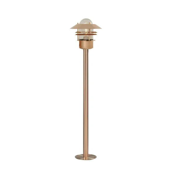 Nordlux Blokhus - lampe de jardin - Ø 22 x 92 cm - IP54 - cuivre
