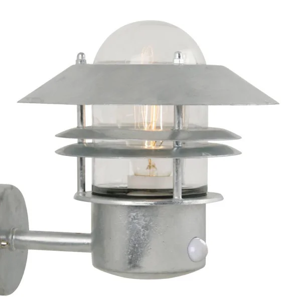 Nordlux Blokhus Sensor - applique murale extérieure avec détecteur de mouvement - 22 x 23 cm - IP54 - acier galvanisé